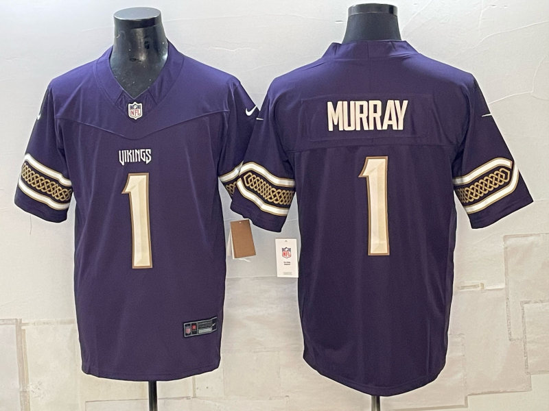 Men 2026 Minnesota Vikings #1 Murray purple Nike Limited NFL Jersey 100603